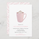 Search for hot pink christmas invitations Hot chocolate party