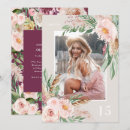 Search for purple floral birthday invitations Girly