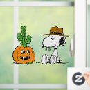 Search for halloween window decals Charles schulz