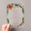 Search for green gold christmas invitations Elegant