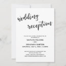 Search for casual wedding reception invitations Black and white