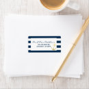 Search for gold stripe return address labels Baby shower