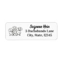 Search for cute dog return address labels Doxie