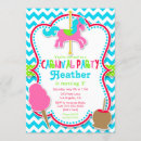 Search for carousel horse party invitations Carnival