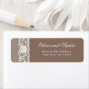 Search for taupe return address labels Calligraphy