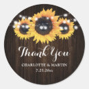 Search for rustic barn wedding stickers Sunflower