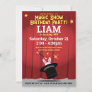 Search for magician birthday invitations Magical