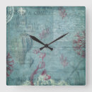 Search for seashell clocks Vintage