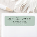 Search for newlywed return address labels Calligraphy