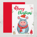 Search for hippo christmas cards Santa