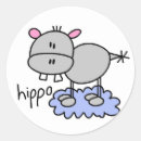 Search for cartoon hippo stickers Safari