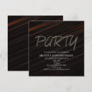 Search for orange and black birthday invitations Party