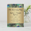 Search for peacock anniversary invitations Feather