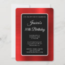 Search for red and black 30th birthday invitations Girly