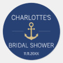 Search for anchor bridal shower stickers Blue