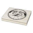 Search for face rubber stamps Illustration