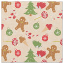 Search for gingerbread man fabric Xmas