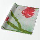 Search for christmas cactus wrapping paper Watercolor