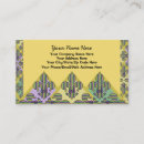 Search for mardi gras business cards Gold