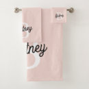 Search for pink monogram bath towels Girly