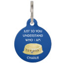 Search for funny pet tags Blue