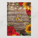 Search for sunflower and roses wedding invitations Baby's breath