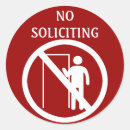 Search for no soliciting stickers Keep out