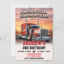 Search for semi truck birthday invitations For kids
