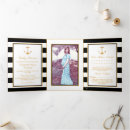 Search for black gold baby shower invitations Black and white stripes