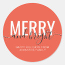 Search for merry and bright stickers Xmas