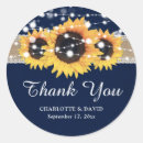 Search for sunflower on burlap wedding stickers Rustic
