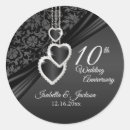 Search for 10th anniversary stickers Birthday