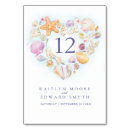 Search for starfish wedding table cards Blue