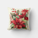 Search for red and gold christmas pillows Holly