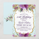 Search for spring 60th birthday invitations Purple