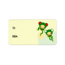 Search for funny animal return address labels Red