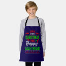 Search for happy new year aprons Festive