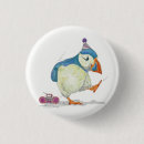 Search for puffin buttons Illustration