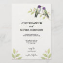 Recherche de deux oiseaux invitations Élégant