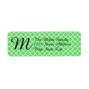Search for quatrefoil return address labels Moroccan