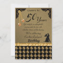 Search for damask 50th birthday invitations Gold