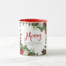 Search for vintage botanical print mugs Merry christmas
