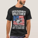 Recherche de drummer hommes tshirts Frère
