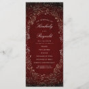 Search for red and gold wedding programs Floral