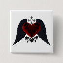 Search for heart dark buttons Black