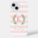Recherche de rayé rose iphone coques Monogramme