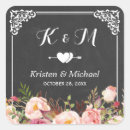 Search for floral chalkboard wedding stickers Vintage