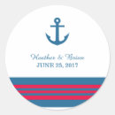 Search for blue and red wedding stickers Stripes