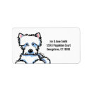Search for west highland white terrier return address labels Cute