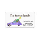 Search for retro car return address labels Watercolor